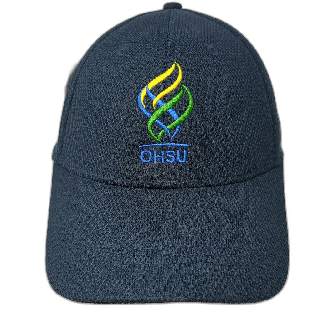 Fahrenheit Headwear Baseball Cap Blue One Size OHSU Logo Moisture Wicking hat